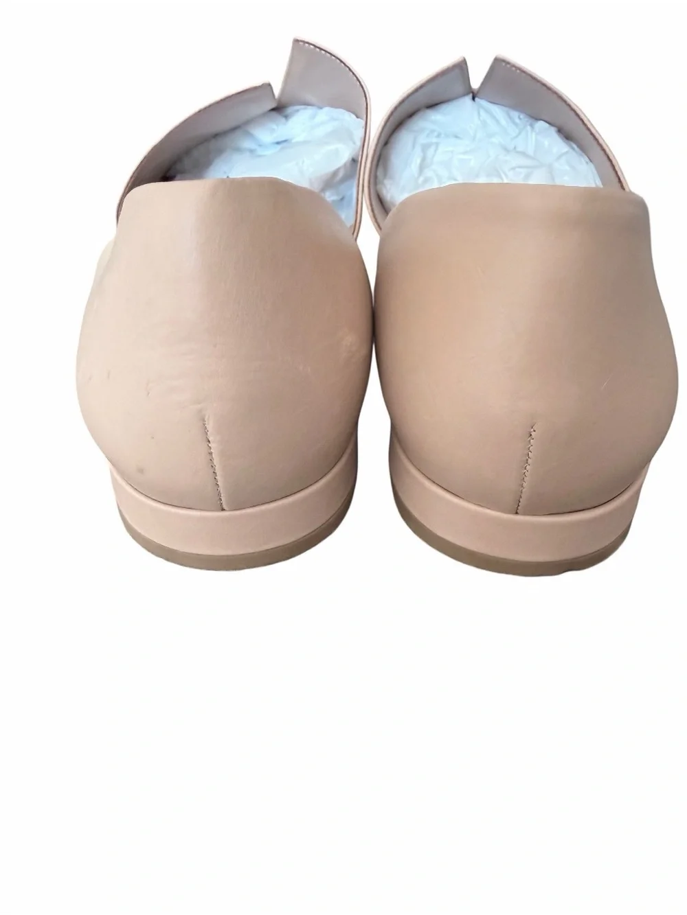Vince Darlington D’Orsay Nude Leather Split Flats size 8